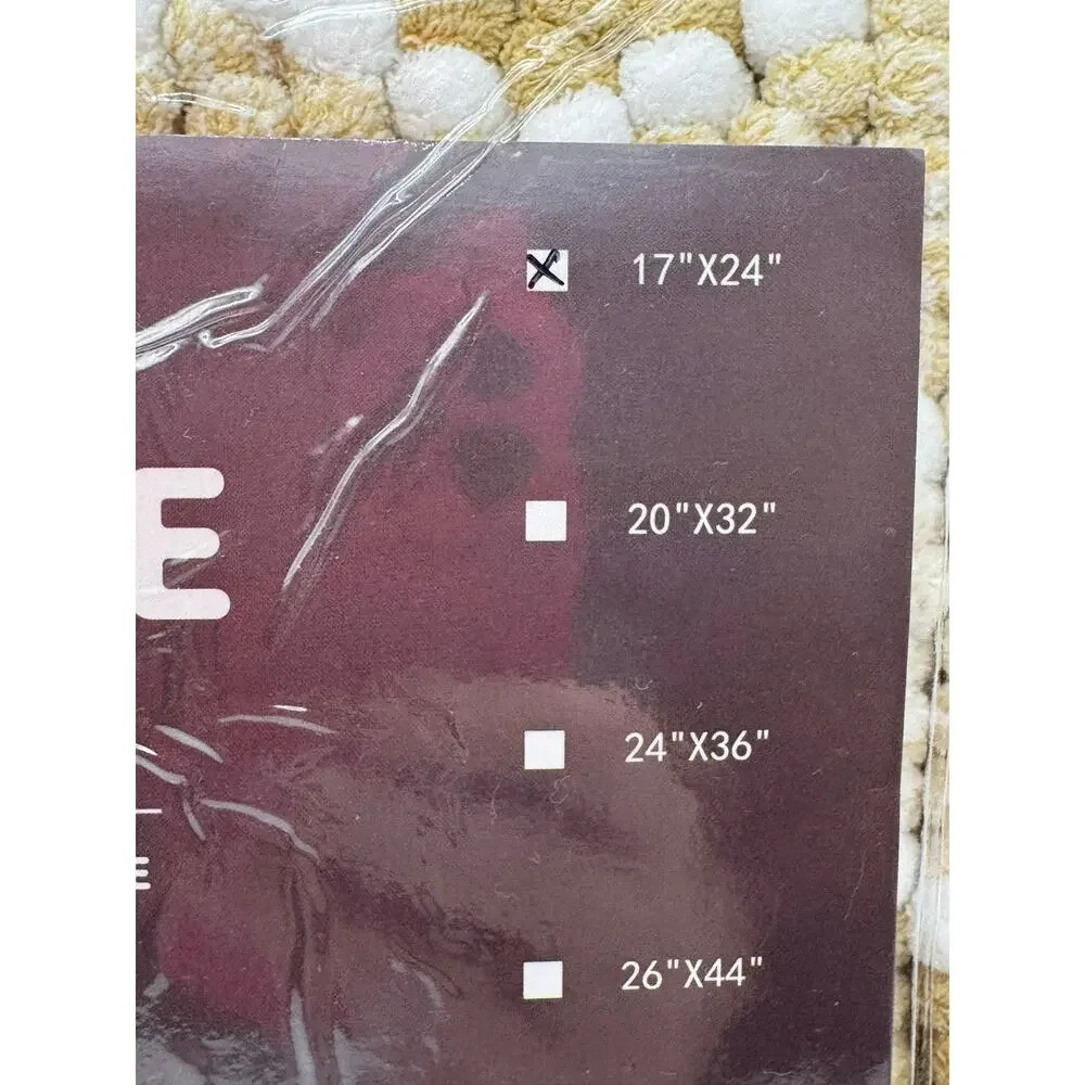 Kasentex Chenille Bath Rug Super Absorbent Non-Toxic Odorless Size 17